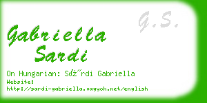 gabriella sardi business card